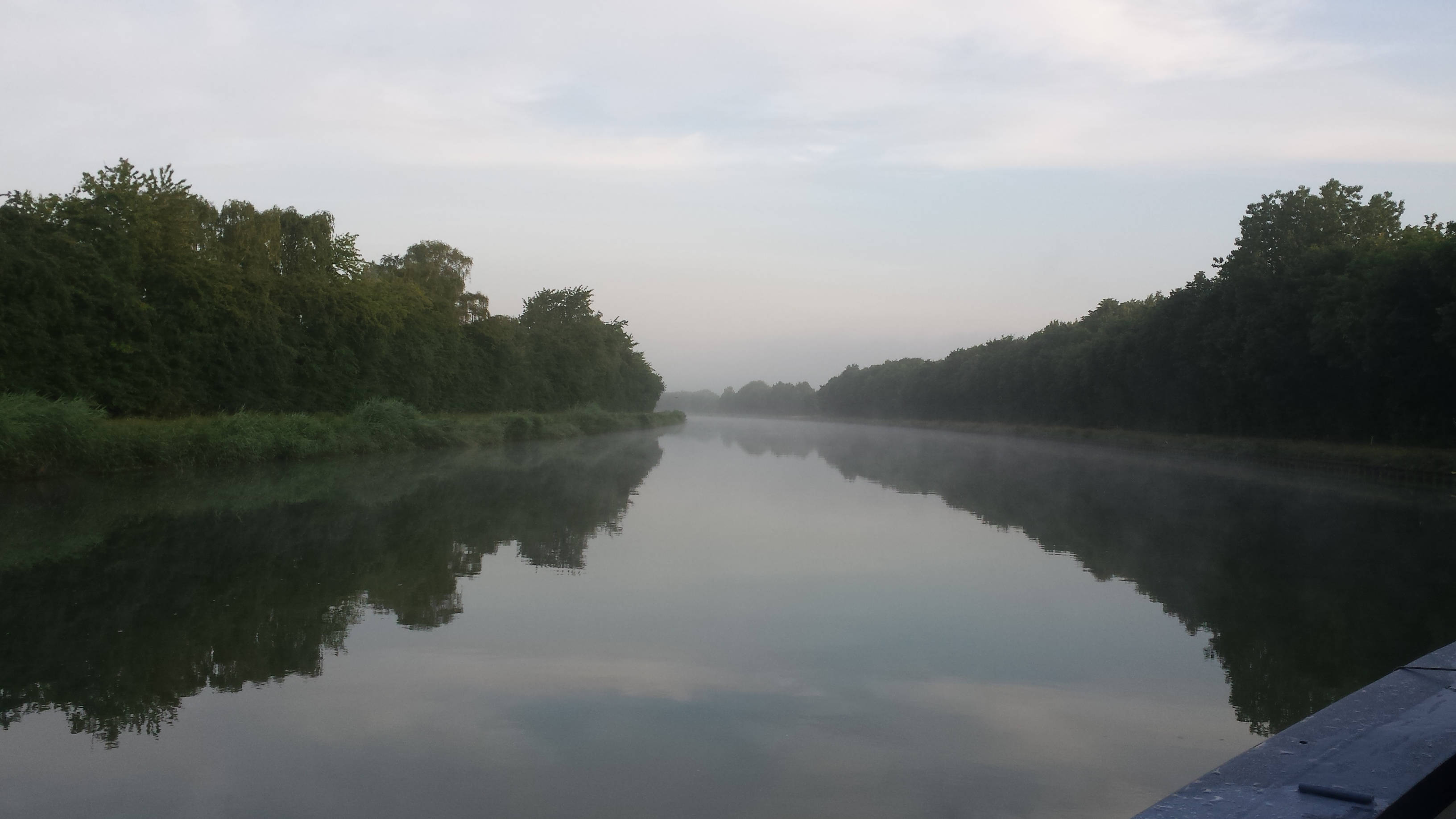 Fahrt im Kanal